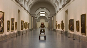 The interior of Spain&#039;s Prado Museum. 