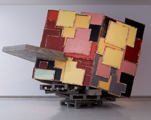 Phyllida Barlow’s &#039;Untitled: upturnedhouse,&#039; 2012.