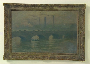 Claude Monet&#039;s painting of Waterloo Bridge, London, 1903.