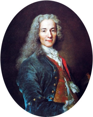 Nicolas de Largillière&#039;s portrait of Voltaire.