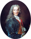 Nicolas de Largillière's portrait of Voltaire.