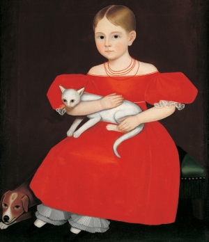 Ammi Phillips&#039; &#039;Girl in Red Dress With Cat and Dog.&#039;