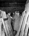 President Eisenhower inspecting looted art.
