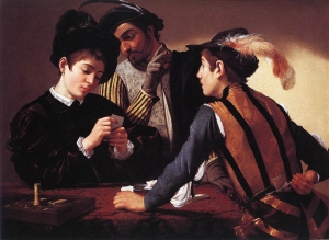 Caravaggio&#039;s &#039;The Cardsharps.&#039;