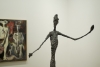 One of Alberto Giacmetti's 'The Pointing Man' sculptures.