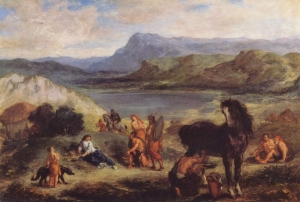 Eugène Delacroix&#039;s &#039;Ovid Among the Scythians,&#039; 1859.