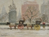 Guy Carleton Wiggins "Along 59th Street in Winter." Offered by Rehs Galleries.