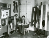 Robert Motherwell in his studio—a 1953 work attributed to the artist has been deemed fake