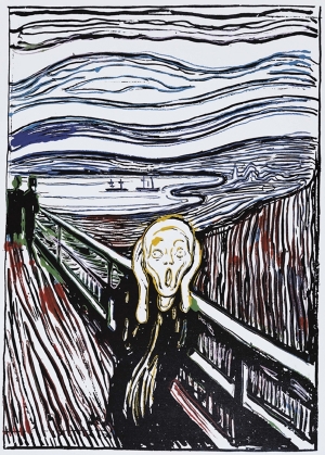 Andy Warhol&#039;s &#039;The Scream (After Edvard Munch),&#039; 1984.