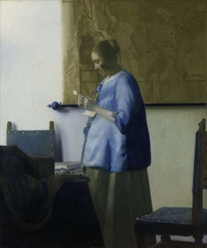 Johannes Vermeer&#039;s &#039;Woman in Blue Reading a Letter.&#039;