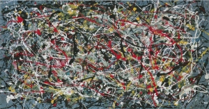A forged Jackon Pollock painting, which Glafira Rosales sold for $17 million.