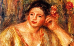 Renoir&#039;s &quot;Madeleine Leaning on Her Hair,&quot; 1918.