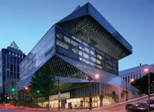 Seattle Central Library designed by Rem Koolhaas.