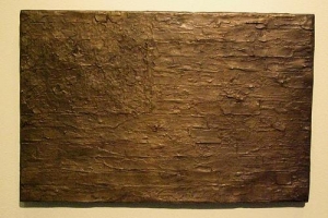 Jasper Johns&#039; &#039;Flag,&#039; 1960, bronze.