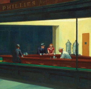 Edward Hopper, Nighthawks, 1942, Friends of American Art Collection © Art Institute of Chicago