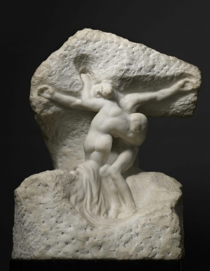 Auguste Rodin&#039;s &#039;Christ and Mary Magdalene,&#039; 1908.